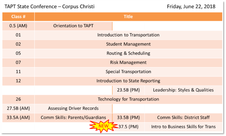 current course schedule subject schedule