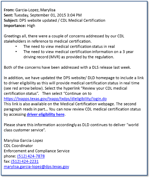 cdl medical certification medical certification